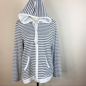Ideal Stripe Hoodie Sweater Jacket